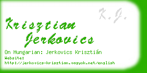 krisztian jerkovics business card