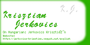 krisztian jerkovics business card